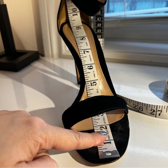 Auth GIANVITO ROSSI black velvet sandals - Picture 14 of 14